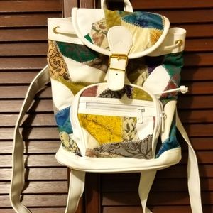 Vintage Leather | Patchwork Mini Backpack